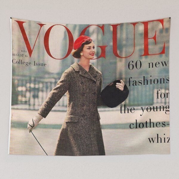 Item preview, Vogue Magazine Cover Vintage Girls Ladies Women Wall Art Poster Print Tee Cushion Mug Shirt designed and sold by Cool Robot Bro..