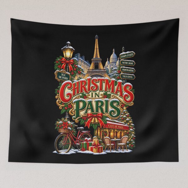 Item preview, Vintage Paris Christmas designed and sold by RockitBaby.