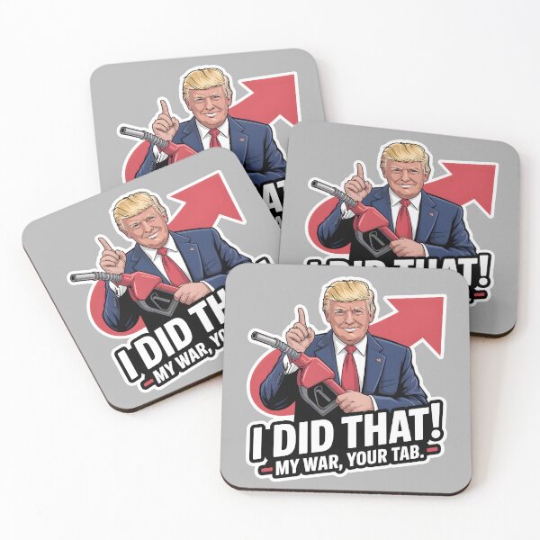 Item preview, Anti-War Trump Gas Prices Sticker Sheet Political Protest Iran War High Gas Diesel Prices Trump Did That Decal designed and sold by Brian Hibbs.