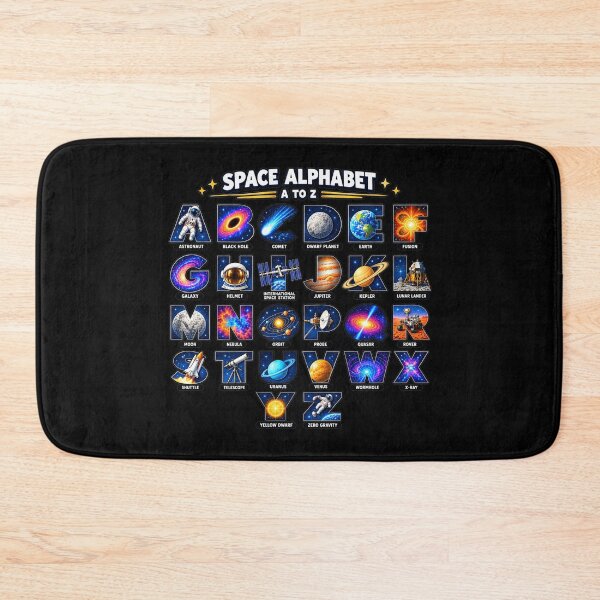 Item preview, Space Alphabet A to Z Astronomy Space Lover Design designed and sold by NoetherSym.