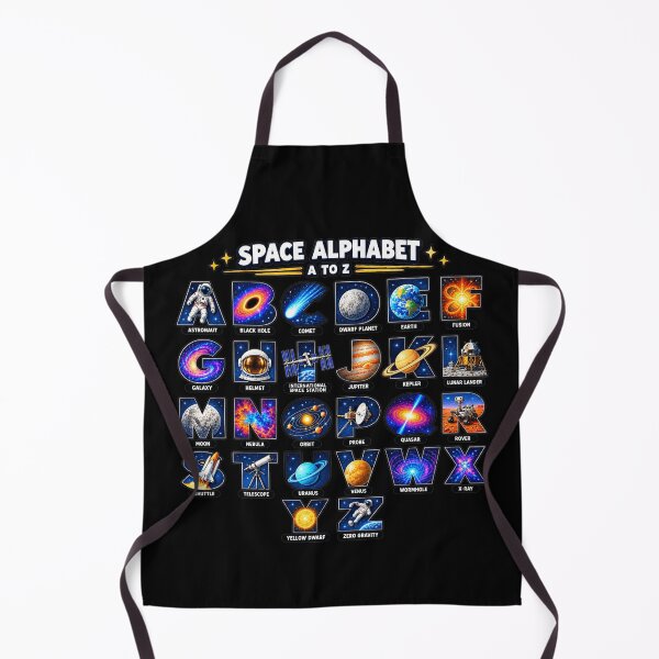 Item preview, Space Alphabet A to Z Astronomy Space Lover Design designed and sold by NoetherSym.