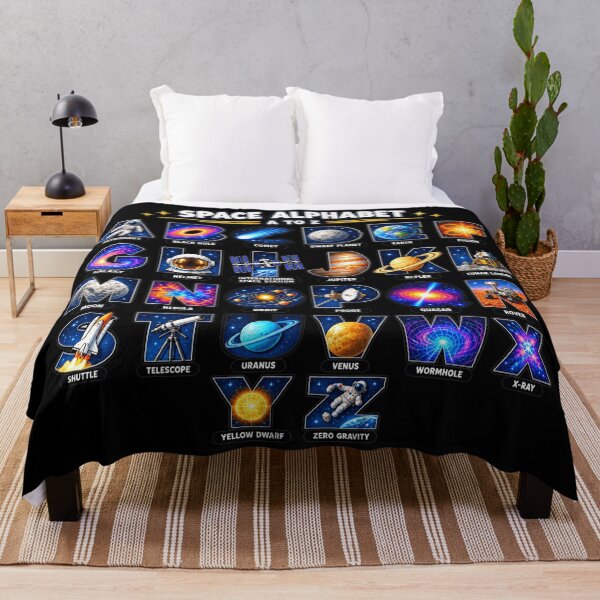 Item preview, Space Alphabet A to Z Astronomy Space Lover Design designed and sold by NoetherSym.