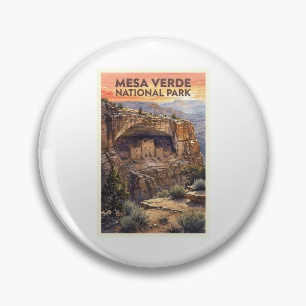 Item preview, Mesa Verde National Park Colorado Vintage Watercolor Travel designed and sold by Teelogic.