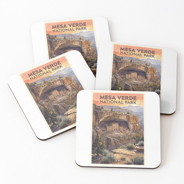 Item preview, Parque Nacional Mesa Verde, Colorado, Acuarela Vintage, Viajes designed and sold by Teelogic.