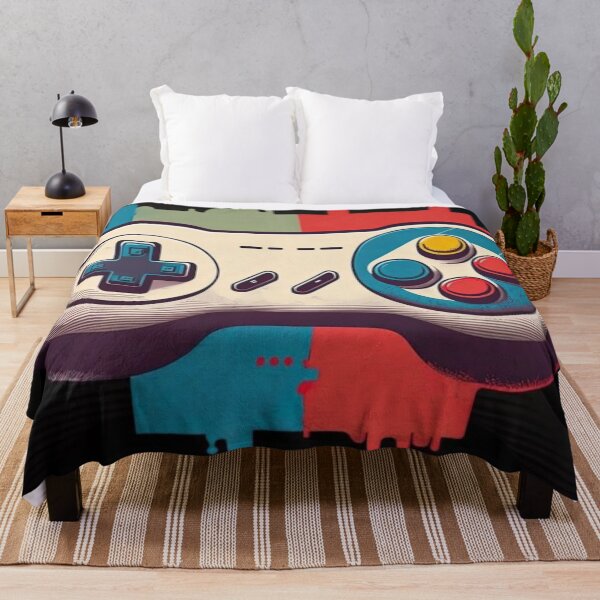 Item preview, Retro Gaming: Colorful 16-Bit Controller Art designed and sold by koringaFTS.
