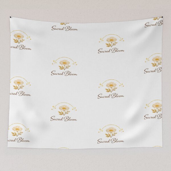 Item preview, Sacred Bloom Celestial Golden Flower Boho Art designed and sold by BohoMysticArt.