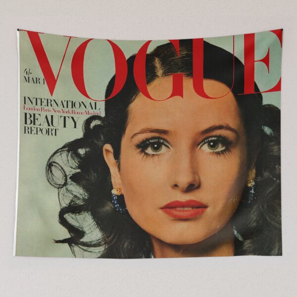 Item preview, Vogue Magazine Cover Vintage Girls Ladies Women Wall Art Poster Print Tee Cushion Mug Shirt designed and sold by Cool Robot Bro..