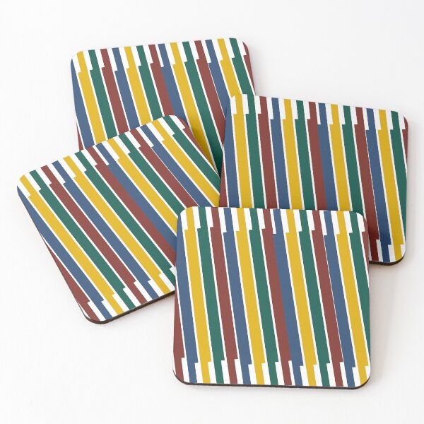 Item preview, Diagonal Stepped Spectrum Lines Abstract Geometric Pattern designed and sold by LensDyn™.
