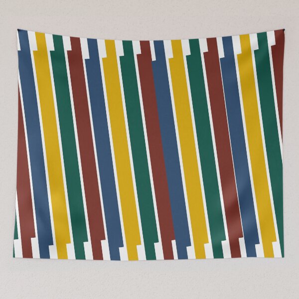 Item preview, Diagonal Stepped Spectrum Lines Abstract Geometric Pattern designed and sold by LensDyn™.