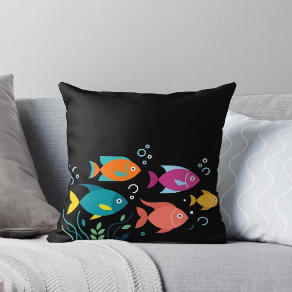Item preview, Colorful Tropical Fish Design with Underwater Bubbles and Plants designed and sold by ElegantOutlines.