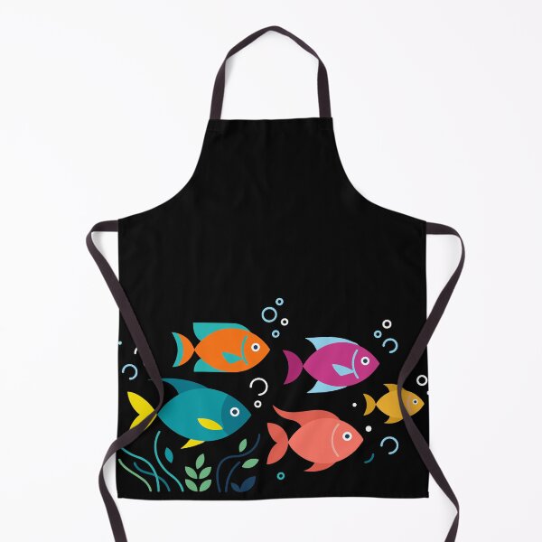 Item preview, Colorful Tropical Fish Design with Underwater Bubbles and Plants designed and sold by ElegantOutlines.