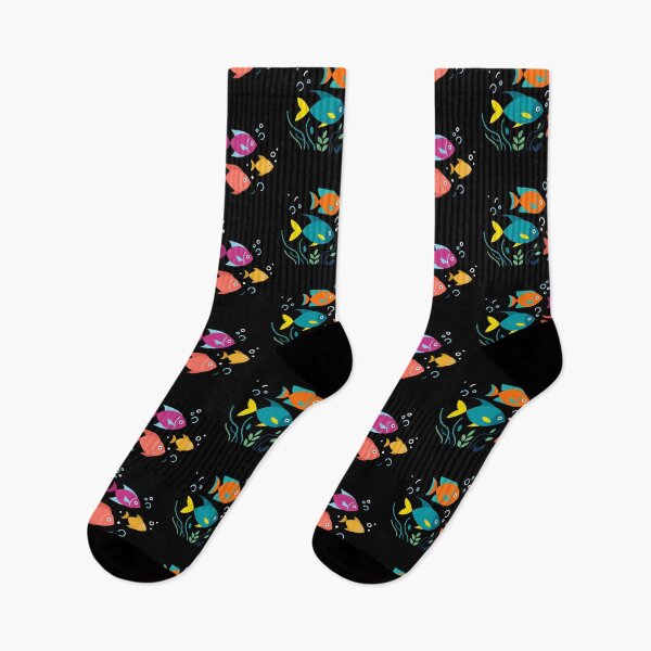Item preview, Colorful Tropical Fish Design with Underwater Bubbles and Plants designed and sold by ElegantOutlines.