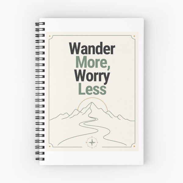 Item preview, Wander More, Worry Less designed and sold by porchswings.