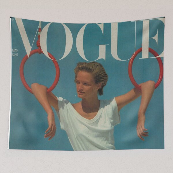 Item preview, Vogue Magazine Cover Vintage Girls Ladies Women Wall Art Poster Print Tee Cushion Mug Shirt designed and sold by Cool Robot Bro..