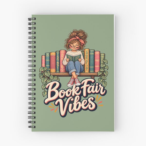 Item preview, Book Fair Vibes – Cute Bookworm Girl Reading. designed and sold by Endless7Art.