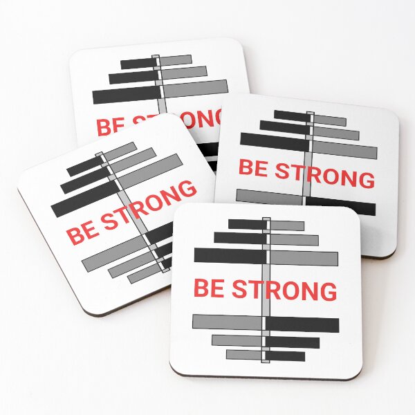 Item preview, Be Strong Dumbbell Weightlifting Gym Motivation Graphic designed and sold by Dzulo.