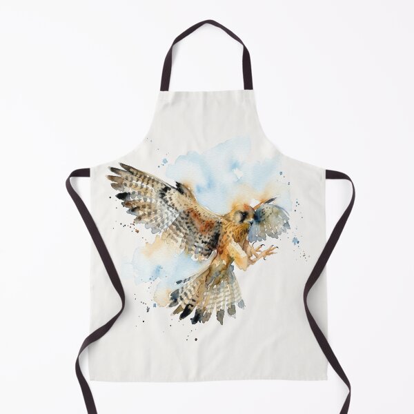 Item preview, Swooping Kestrel Falcon Watercolor Bird Art designed and sold by caracatita75.