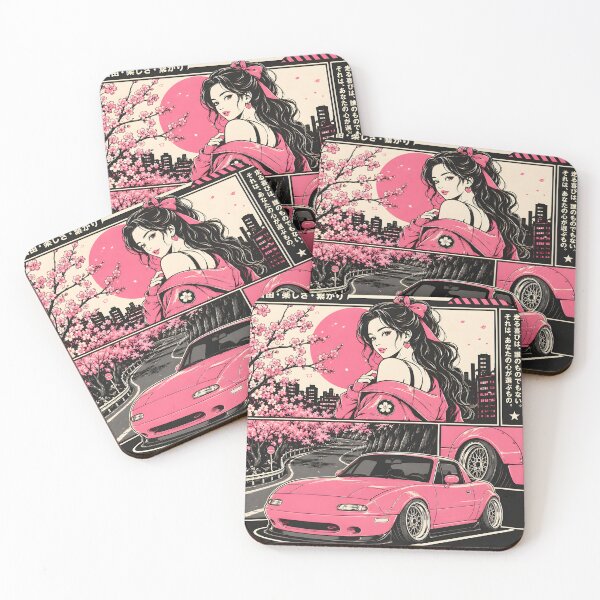 Artikelvorschau, Pink getunter JDM Miata entworfen und verkauft von Arslyarts.