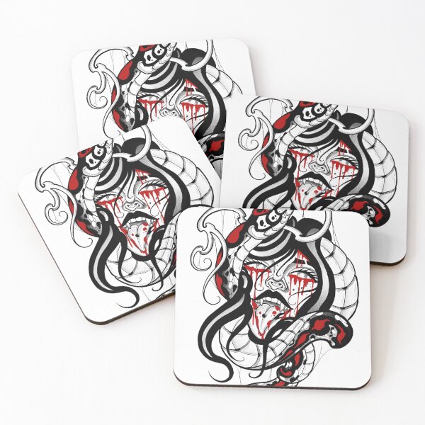 Item preview, Woman snake blood art nouveau designed and sold by 7Delamancha.