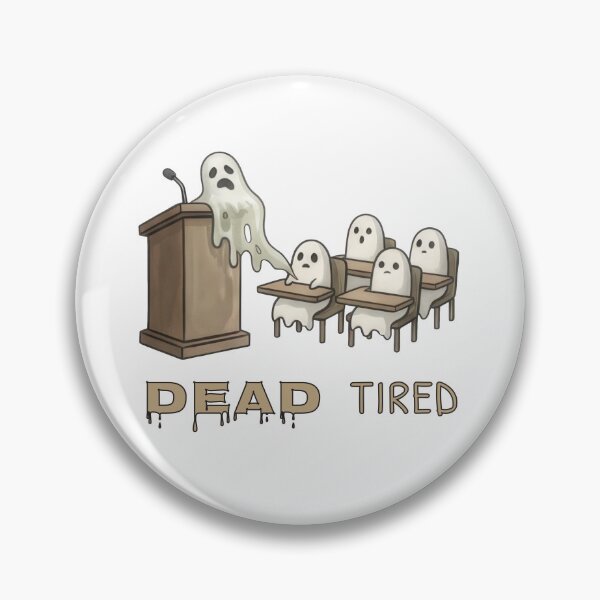 Item preview, University Death Tired Haunted Classroom designed and sold by ChernotytskaArt.