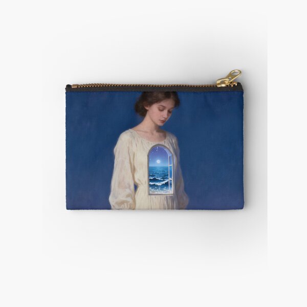 Item preview, Inner World Art Print | Woman With Ocean Within | Emotional & Contemplative Fine Art designed and sold by stylishdzign.