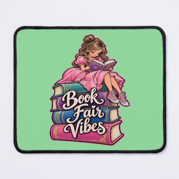 Item preview, Book Fair Vibes - Cute Girl Reading. designed and sold by Endless7Art.