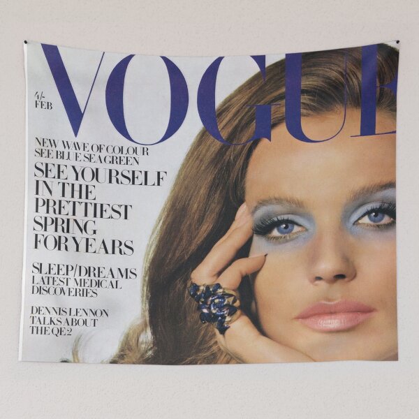 Item preview, Vogue Magazine Cover Vintage Girls Ladies Women Wall Art Poster Print Tee Cushion Mug Shirt designed and sold by Cool Robot Bro..