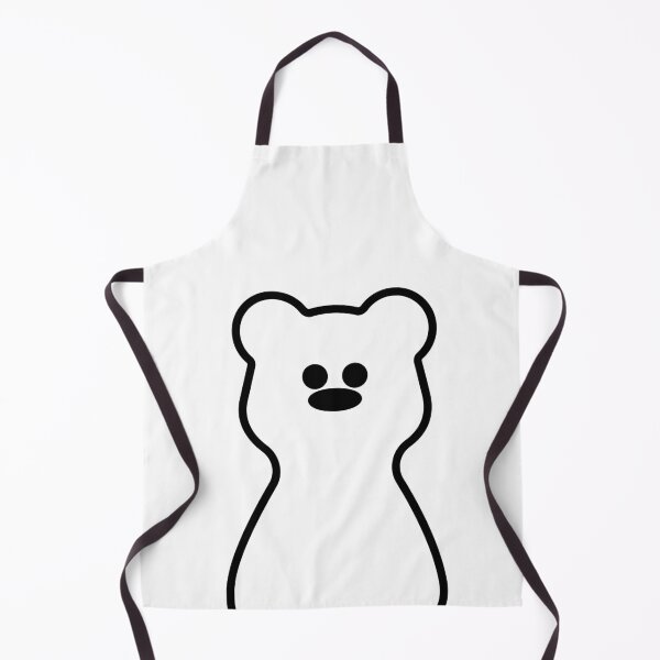 Item preview, Black and White Gummy Bear Sticker. Y2K Minimalist designed and sold by AnnaDesertArt.