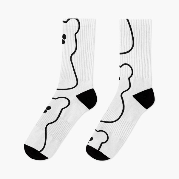 Item preview, Black and White Gummy Bear Sticker. Y2K Minimalist designed and sold by AnnaDesertArt.