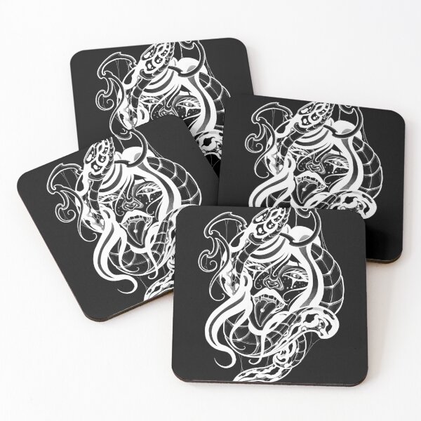 Item preview, White snake woman art nouveau designed and sold by 7Delamancha.