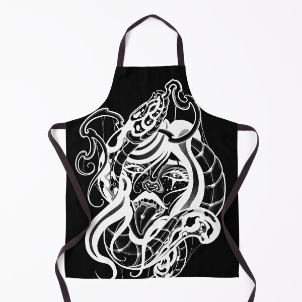Item preview, White snake woman art nouveau designed and sold by 7Delamancha.