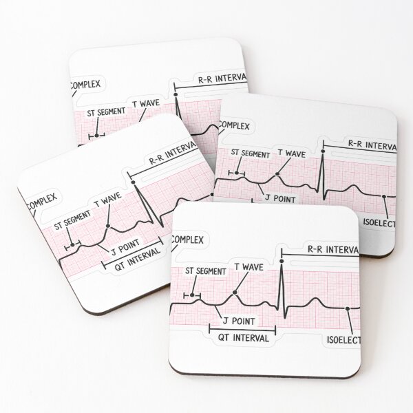 Item preview, EKG Rhythm Strip Interpretation Nursing Student Sticker designed and sold by isokinetic.
