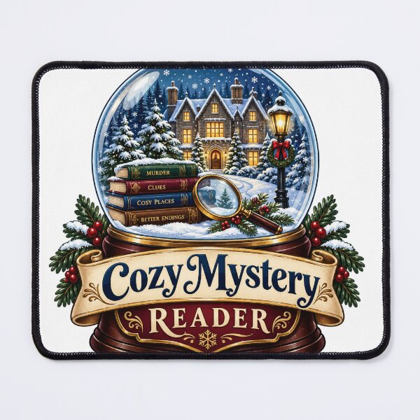 Item preview, Cozy Mystery Reader Snowglobe designed and sold by Lori Winslow Designs.