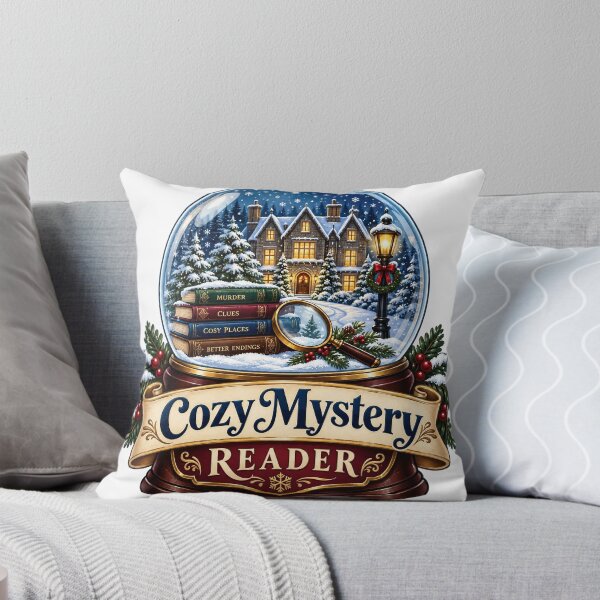 Item preview, Cozy Mystery Reader Snowglobe designed and sold by Lori Winslow Designs.