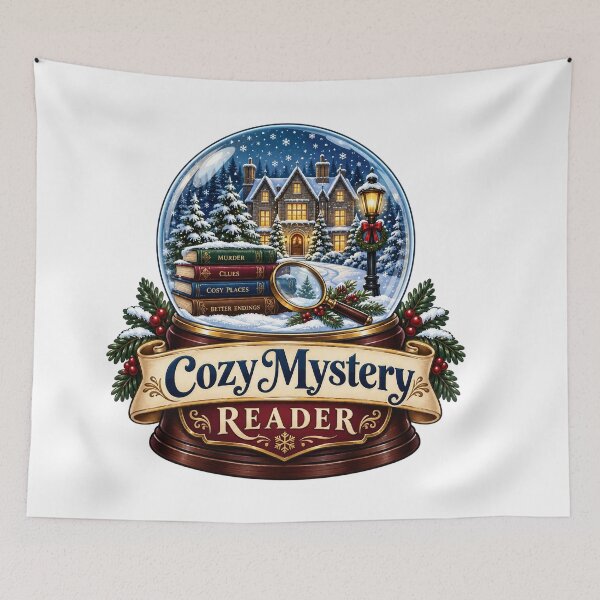 Item preview, Cozy Mystery Reader Snowglobe designed and sold by Lori Winslow Designs.