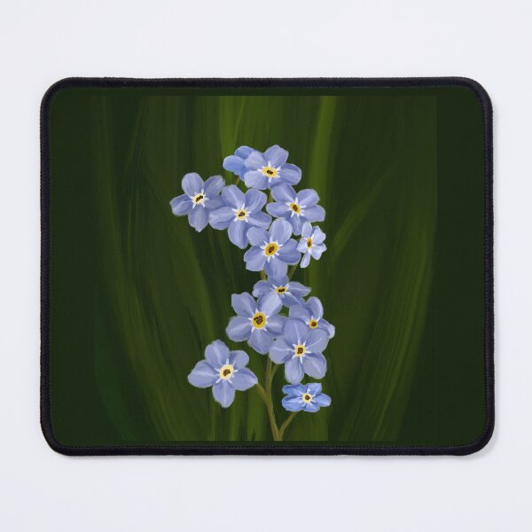 Item preview, Delicate Blue flowers - forget me not - oil art designed and sold by moteemade.