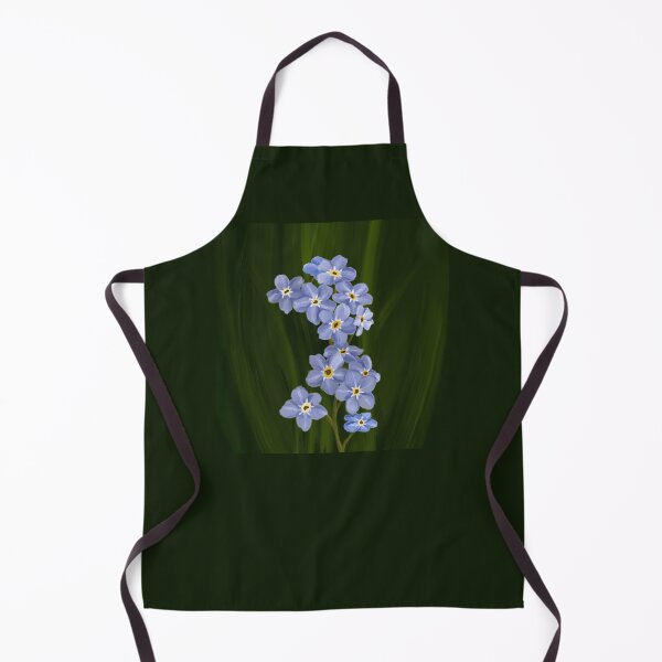 Item preview, Delicate Blue flowers - forget me not - oil art  designed and sold by moteemade.