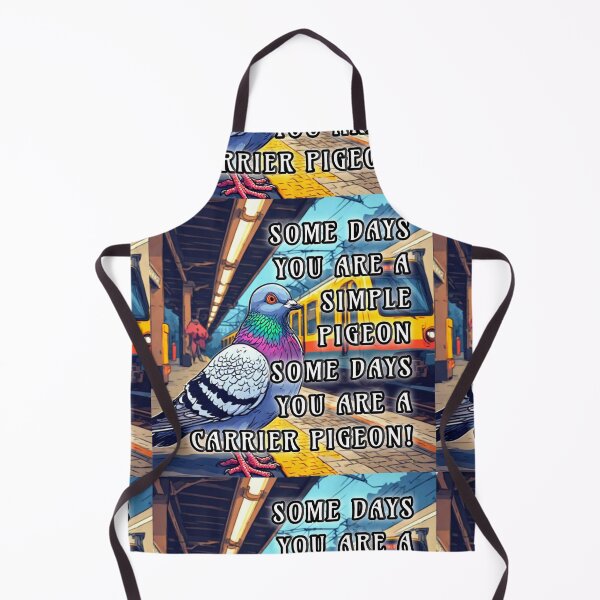 Item preview, Funny Colorful Meme of Retro Carrier Pigeon on Train Platform Quote. designed and sold by Giulivo Store Graphic.