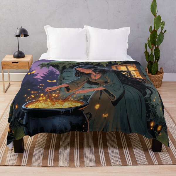 Item preview, Firefly Cauldron – Cottagecore Halloween Witch designed and sold by Deezyned.