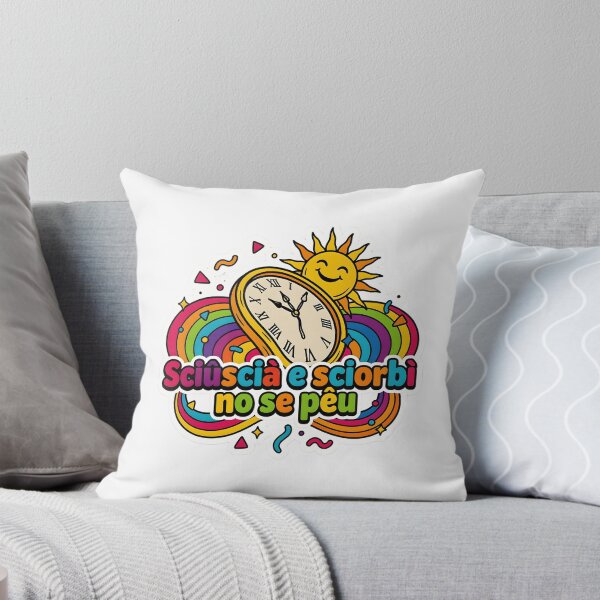 Item preview, Funny Genoese Sayings Retro Sun Clock designed and sold by ManuMax93.