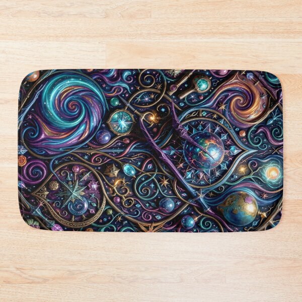 Item preview, Whimsical Cosmic Alchemy Chart - Cosmic Witchcore Art designed and sold by Vhelir-Art.