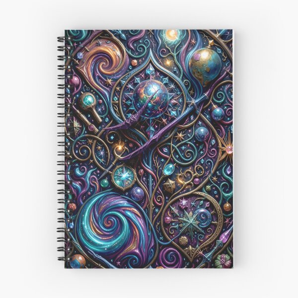 Item preview, Whimsical Cosmic Alchemy Chart - Cosmic Witchcore Art designed and sold by Vhelir-Art.