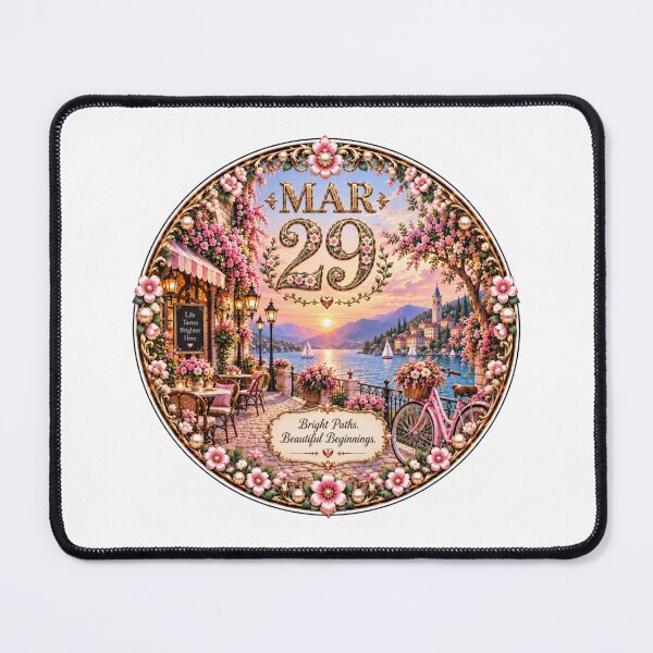 Item preview, March 29 Lakeside Bicycle Birthday Design designed and sold by LunaMoments.