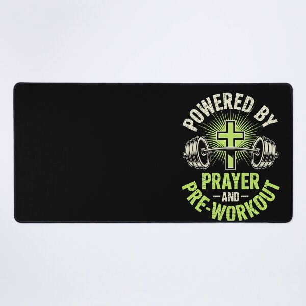 Item preview, POWERED BY PRAYER AND PROTEIN designed and sold by jkrphoto.