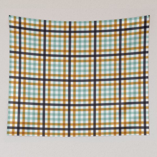 Artikelvorschau, Gingham - Tautropfen blaugrün entworfen und verkauft von Beatitudes Design.