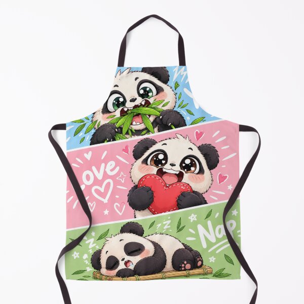 Item preview, Manic Kawaii Panda Triptych designed and sold by Pure Craft.