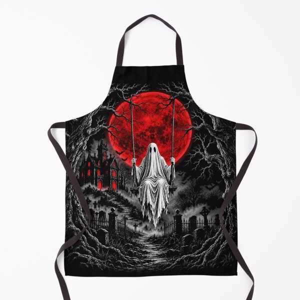 Item preview, Halooween Ghost Red Moon for Horror Lover designed and sold by MalwasBasket.