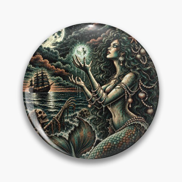 Item preview, Siren’s Cove – Dark Mermaid Nautical Horror Art designed and sold by monstermangraphic.