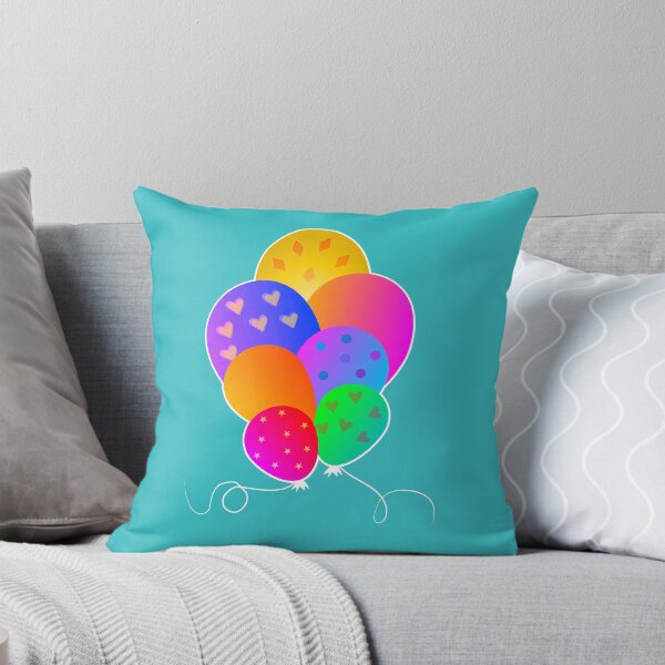 Item preview, Colorful Birthday Balloons Bunch Illustration - Cute Patterned Party Balloons designed and sold by Caterina@.