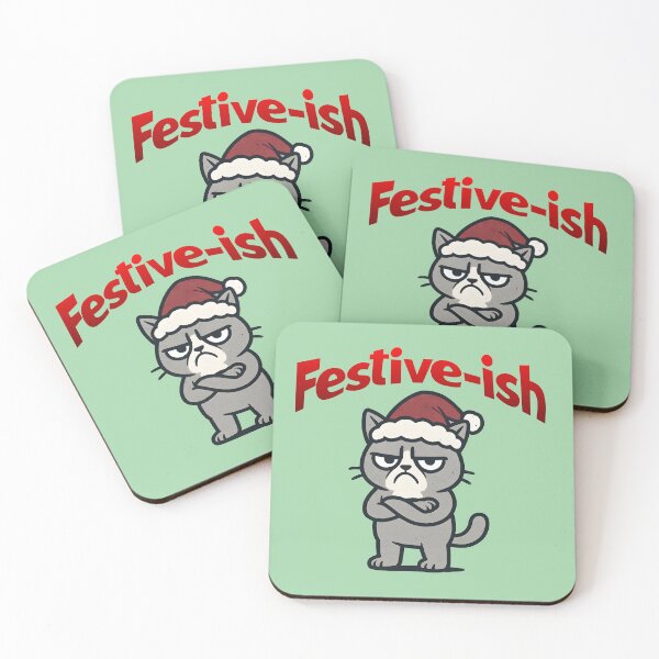 Item preview, Festive-ish Grumpy Cat Funny Christmas designed and sold by Sachie's Studio.